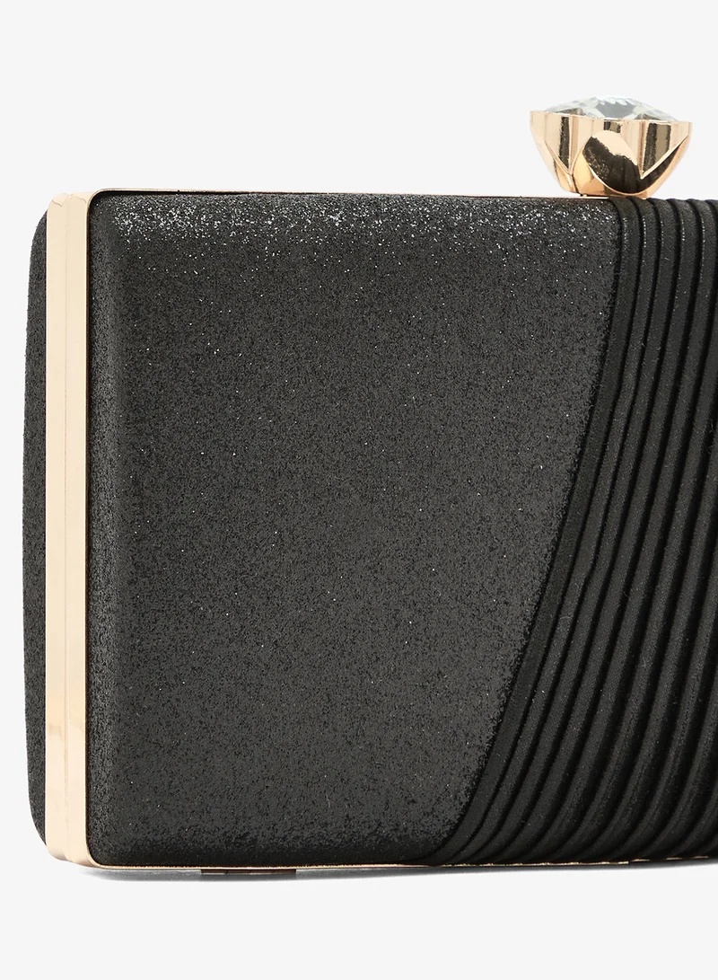 Khizana Black Shimmer Embellished Detail Crossbody for Women | Best Price UAE
